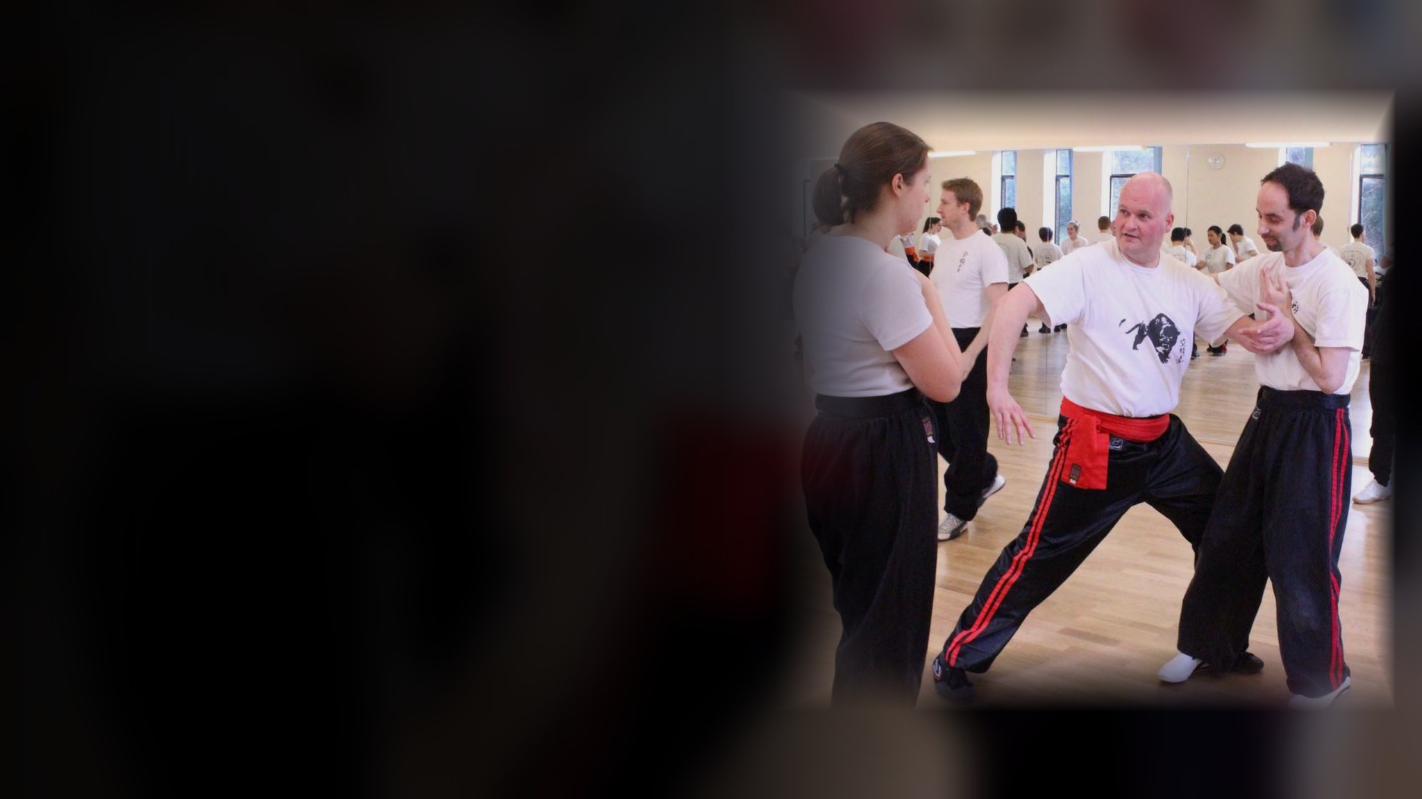 Instructor teaching beginner-friendly Kung Fu in an Isleworth class